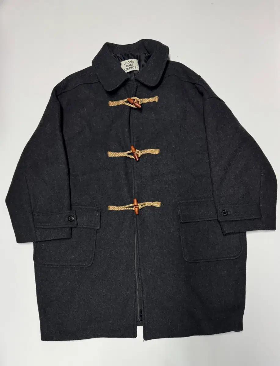 여성 정감 스튜디오 더플 코트 오버핏 빅사이즈