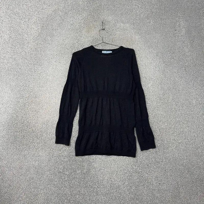 빈폴 네이비 여성 캐주얼 롱 니트 90