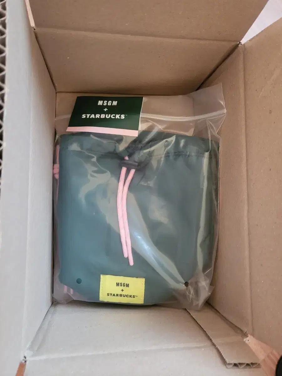 스타벅스 파우치 MSGM x 스타벅스 콜라보 파우치 그린