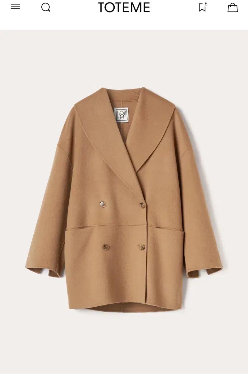 토템(Toteme) 블레스티드 울 재킷(하프코트)