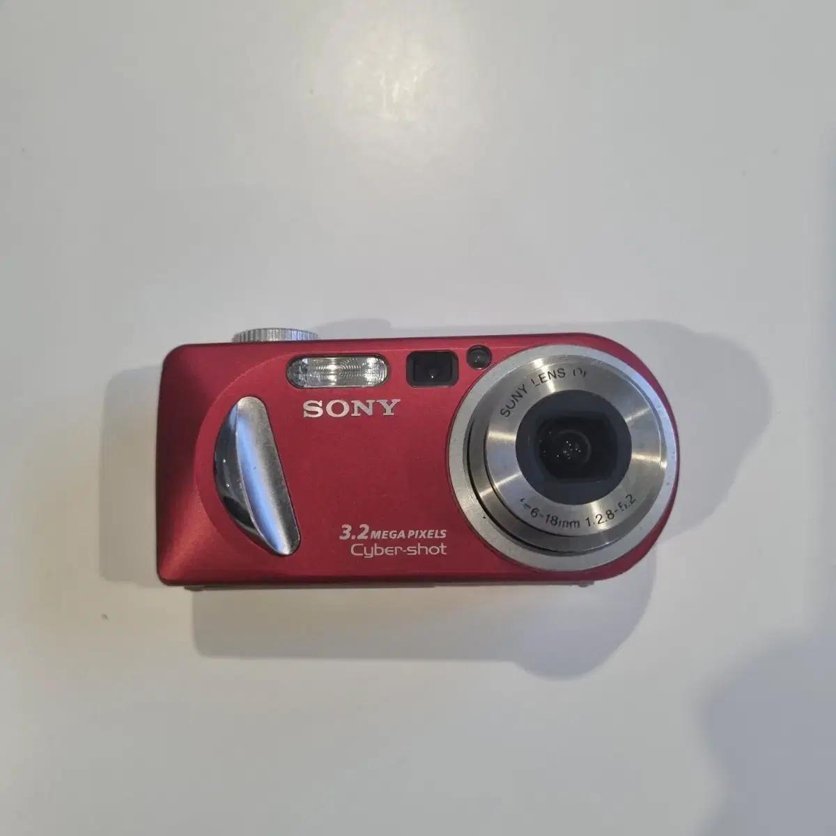 일본 소니 빨강 디카 사이버샷 빈티지카메라 작동ok 레트로 똑딱이