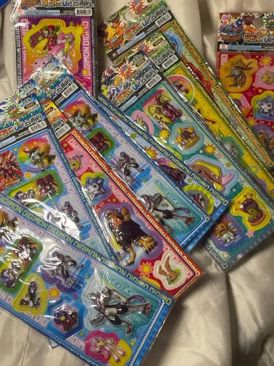 고전 입체 디지몬 스티커 11팩