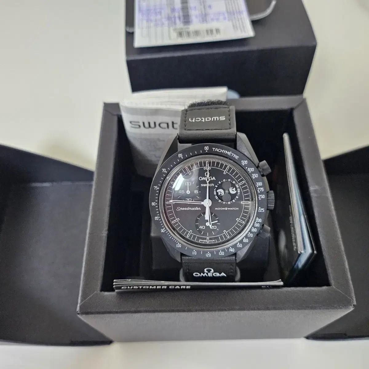 오메가 X 스와치 문스와치 미션투블랙