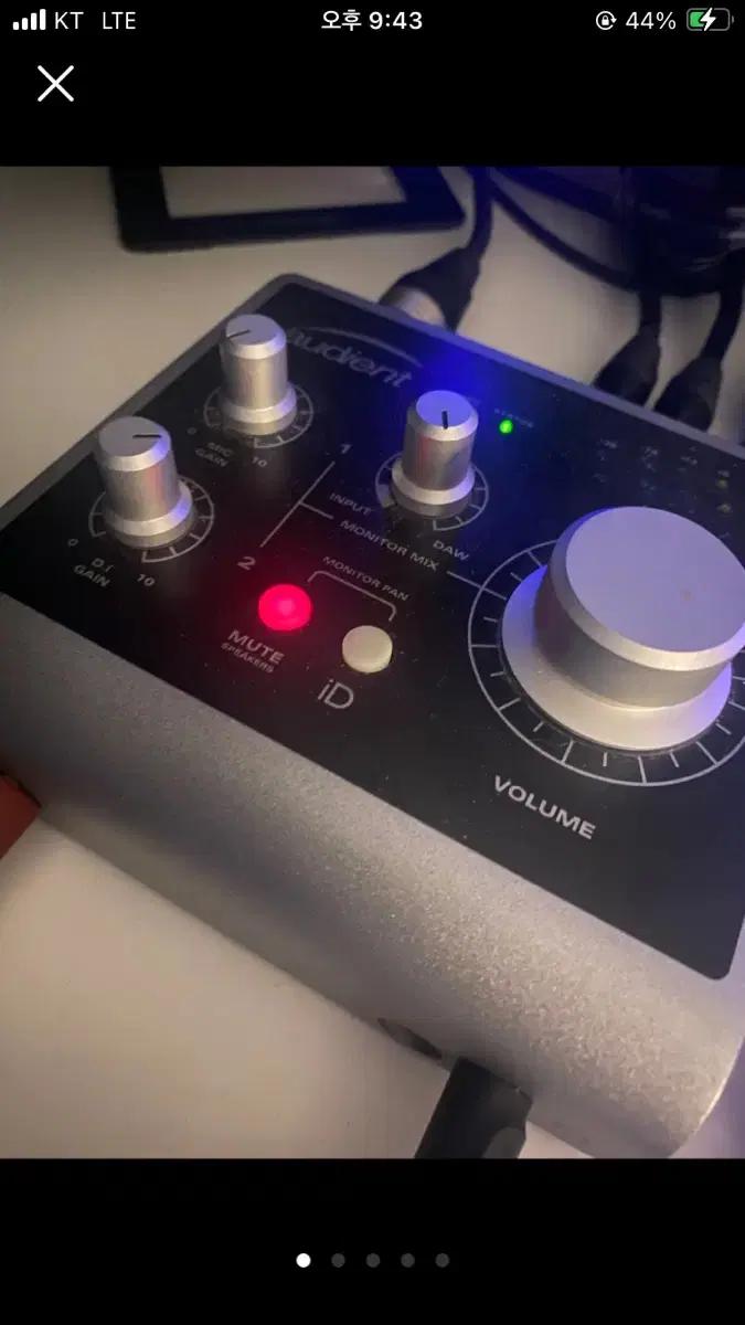 (급처) Audient iD mark1 오디오 인터페이스 팝니당