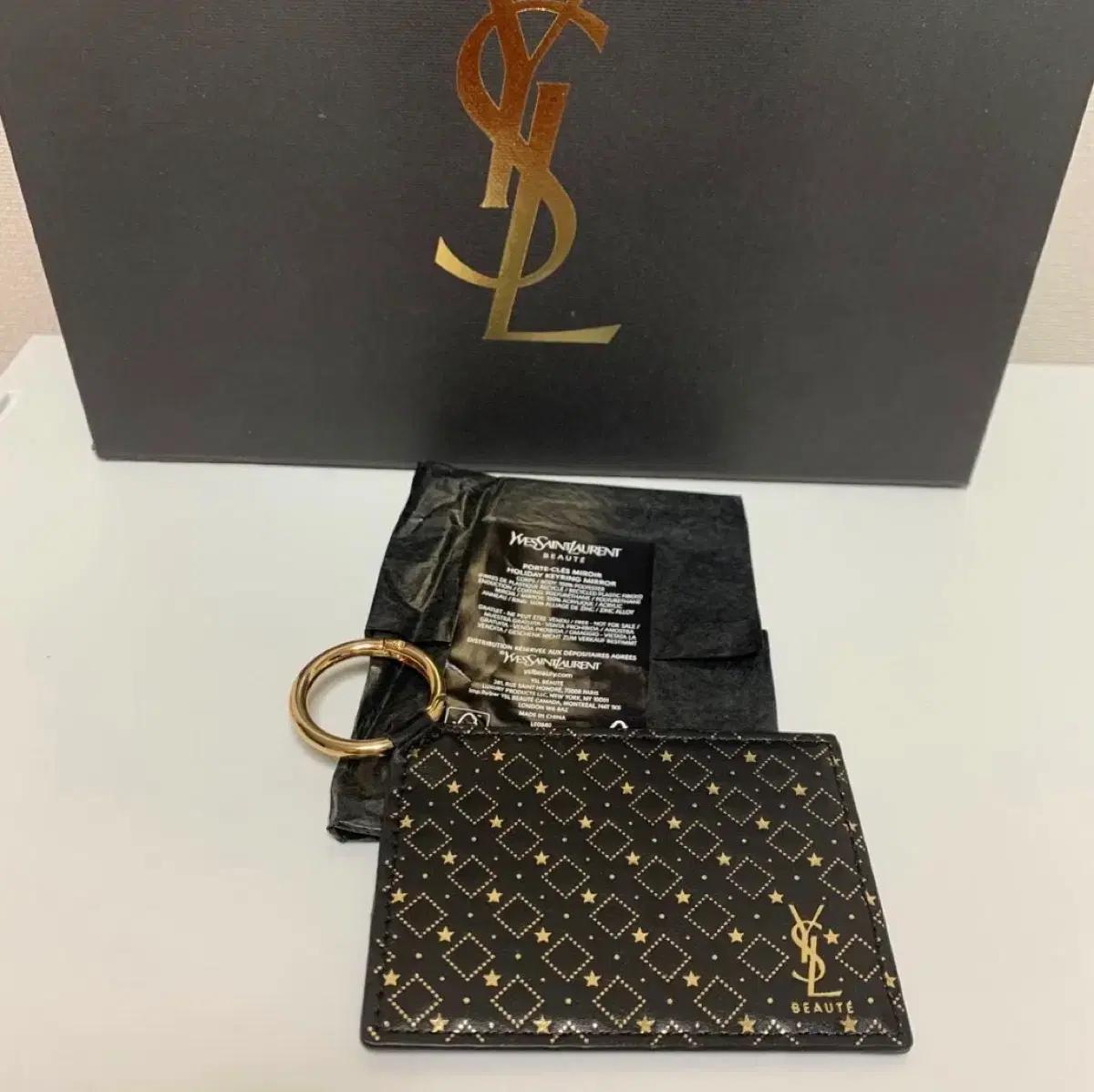 YSL 입생로랑 카드지갑 키링