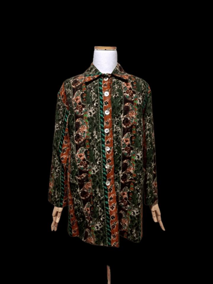 겐조 정글 정품 페이즐리무늬 여자 춘추동 여성 니트롱맥코트자켓82