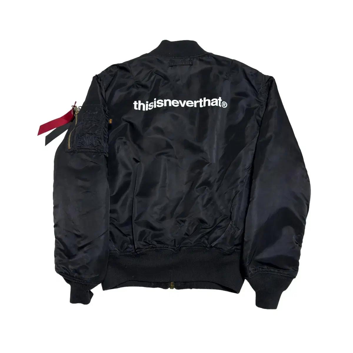 L 알파인더스트리 X 디스이스네버댓 리버시블 항공 자켓
