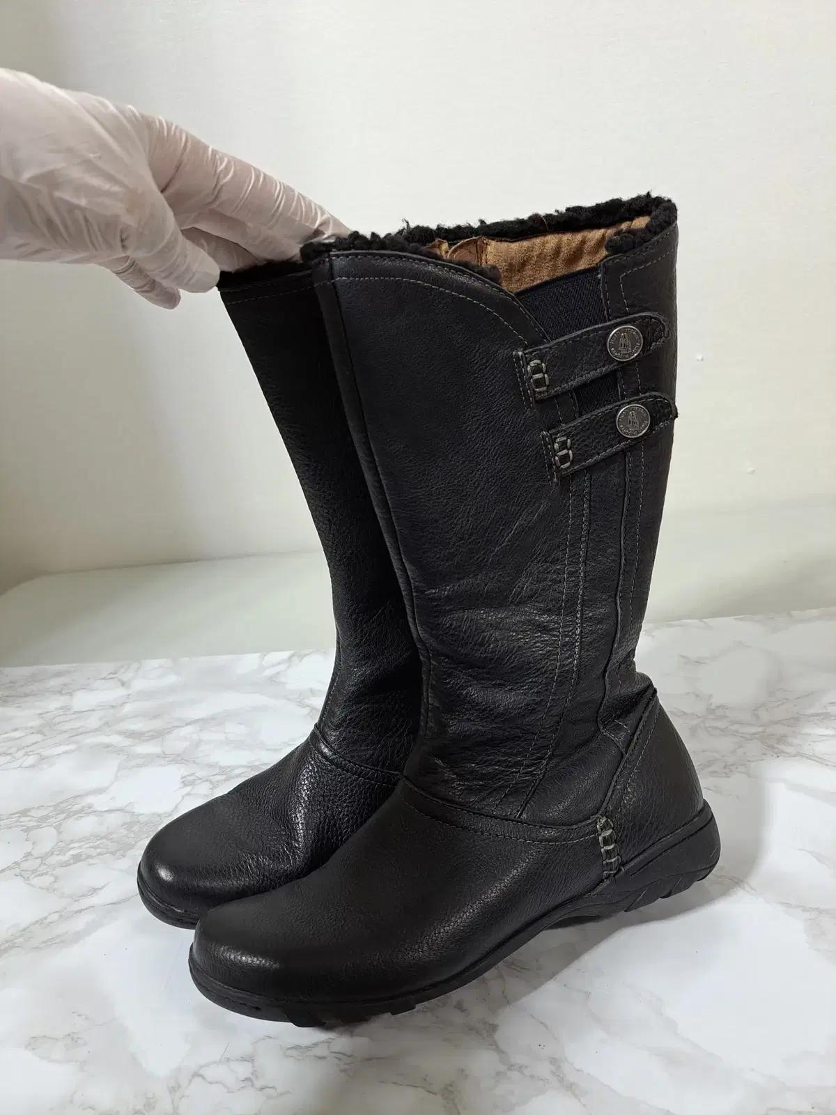 허쉬파피 여성 가죽 롱 부츠235