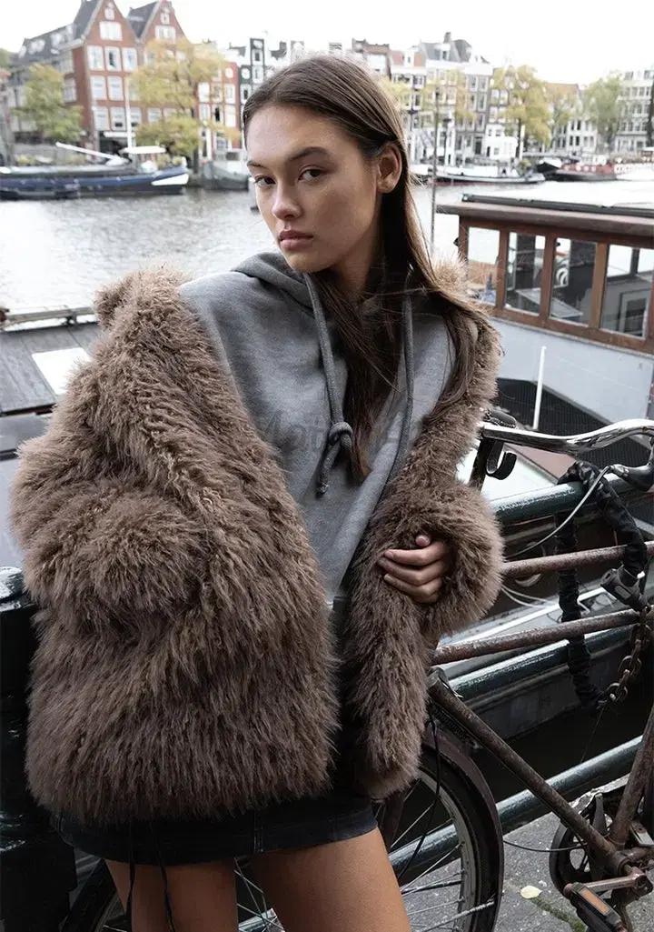 마뗑킴 Heavy Fur Jacket 퍼자켓