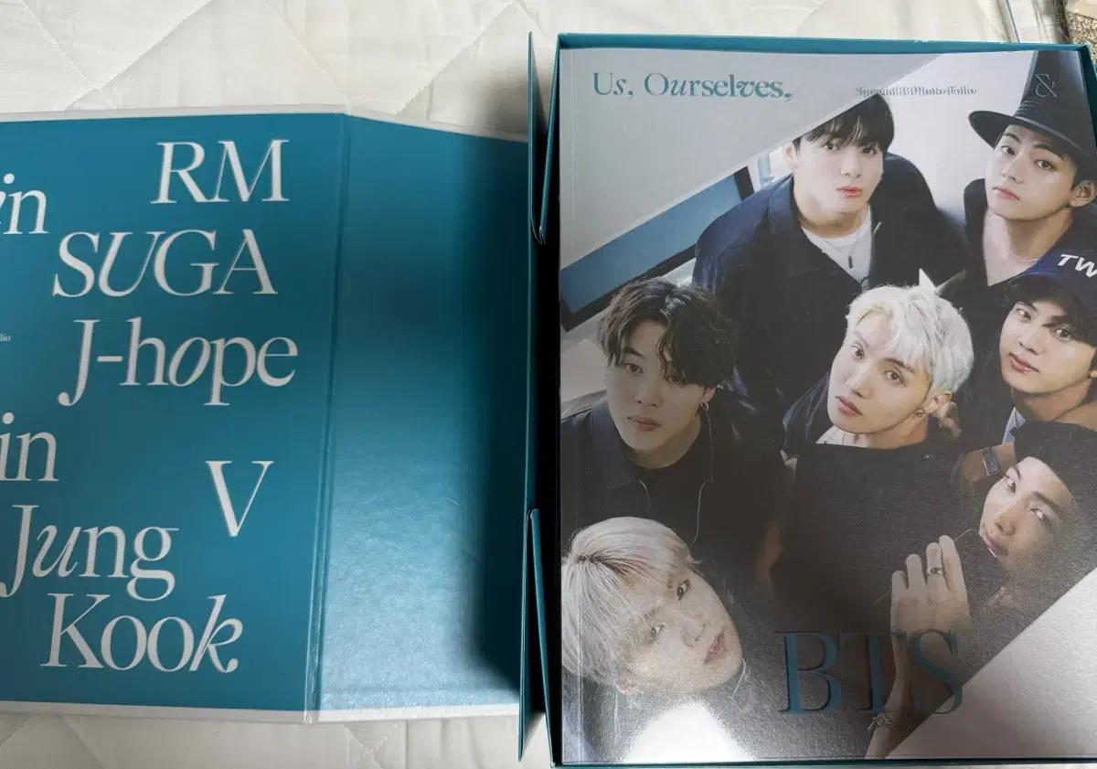 방탄 포토북 포토폴리오 진 슈가 알엠 제이홉 지민 뷔 정국 단체