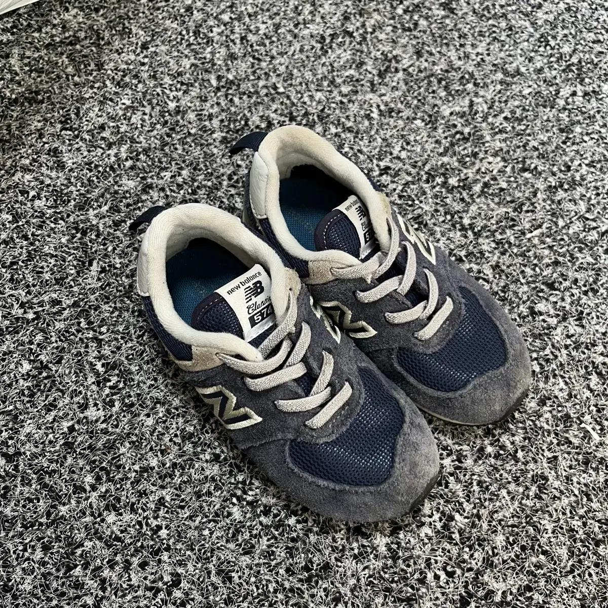 뉴발란스 574 네이비 스니커즈 키즈 150