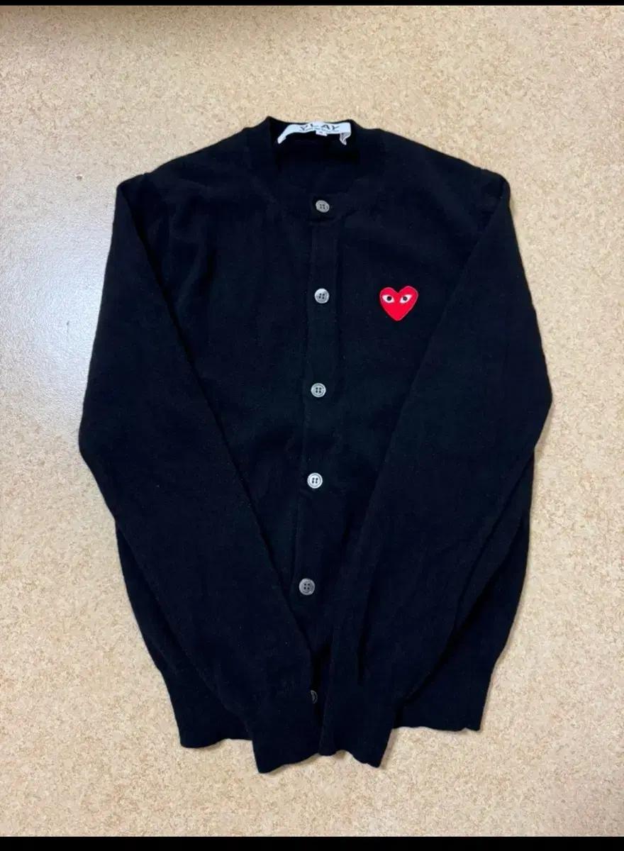 꼼데가르송 PLAY 제니가디건 블랙