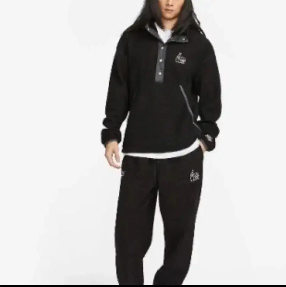 나이키 쉐르파 세트 상의XL 하의L블랙