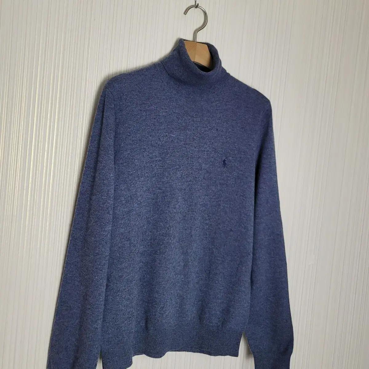 여성L 폴로 메리노울 터틀넥 니트 네이비멜란지 랄프로렌