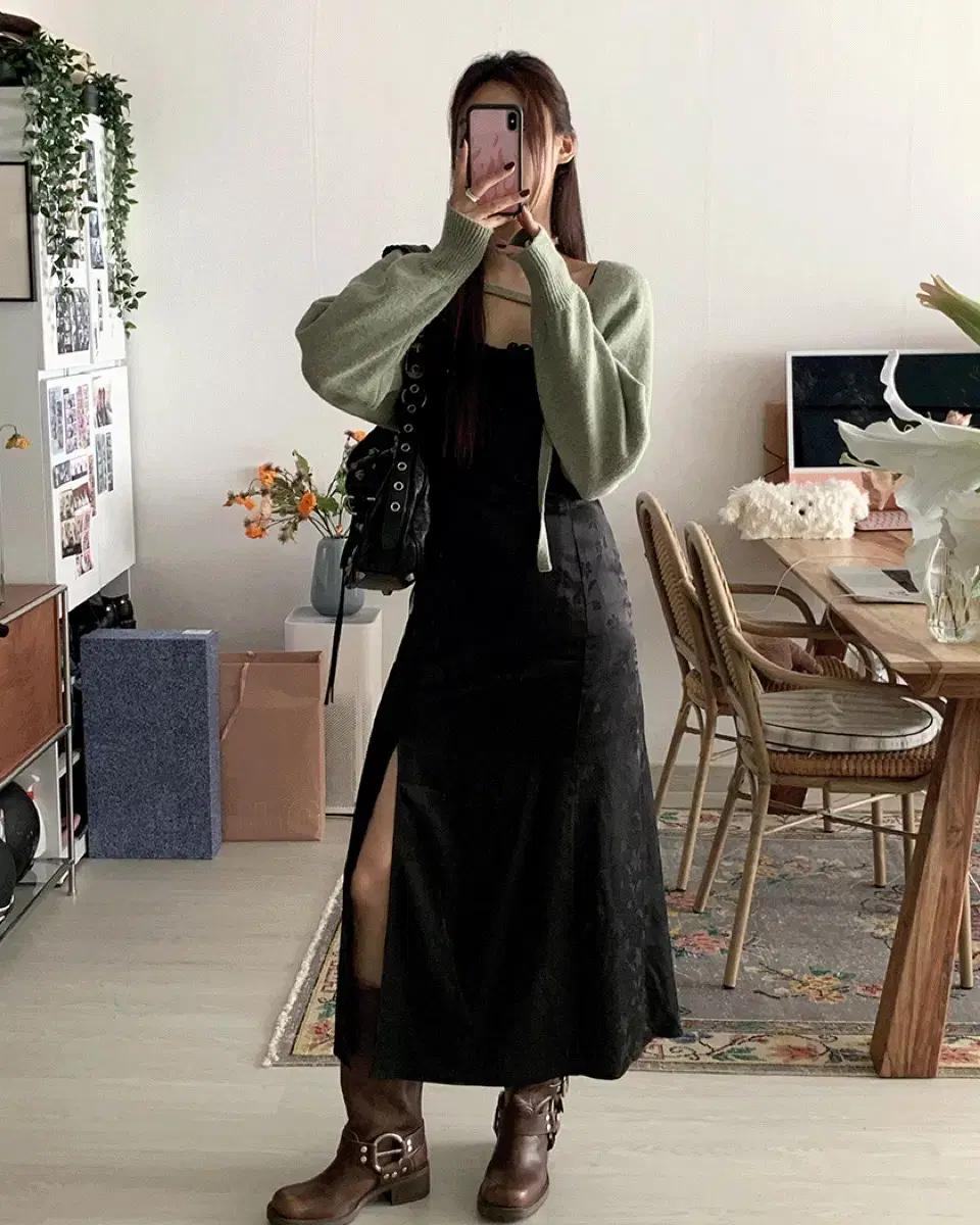 루루서울 원피스 winter night bird dress