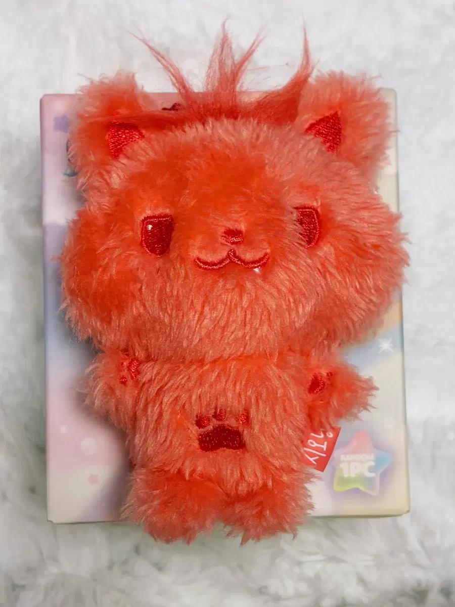 엔시티위시 컬러 위시돌 위부부 시오닝 시온 레드 빨강색 인형 키링