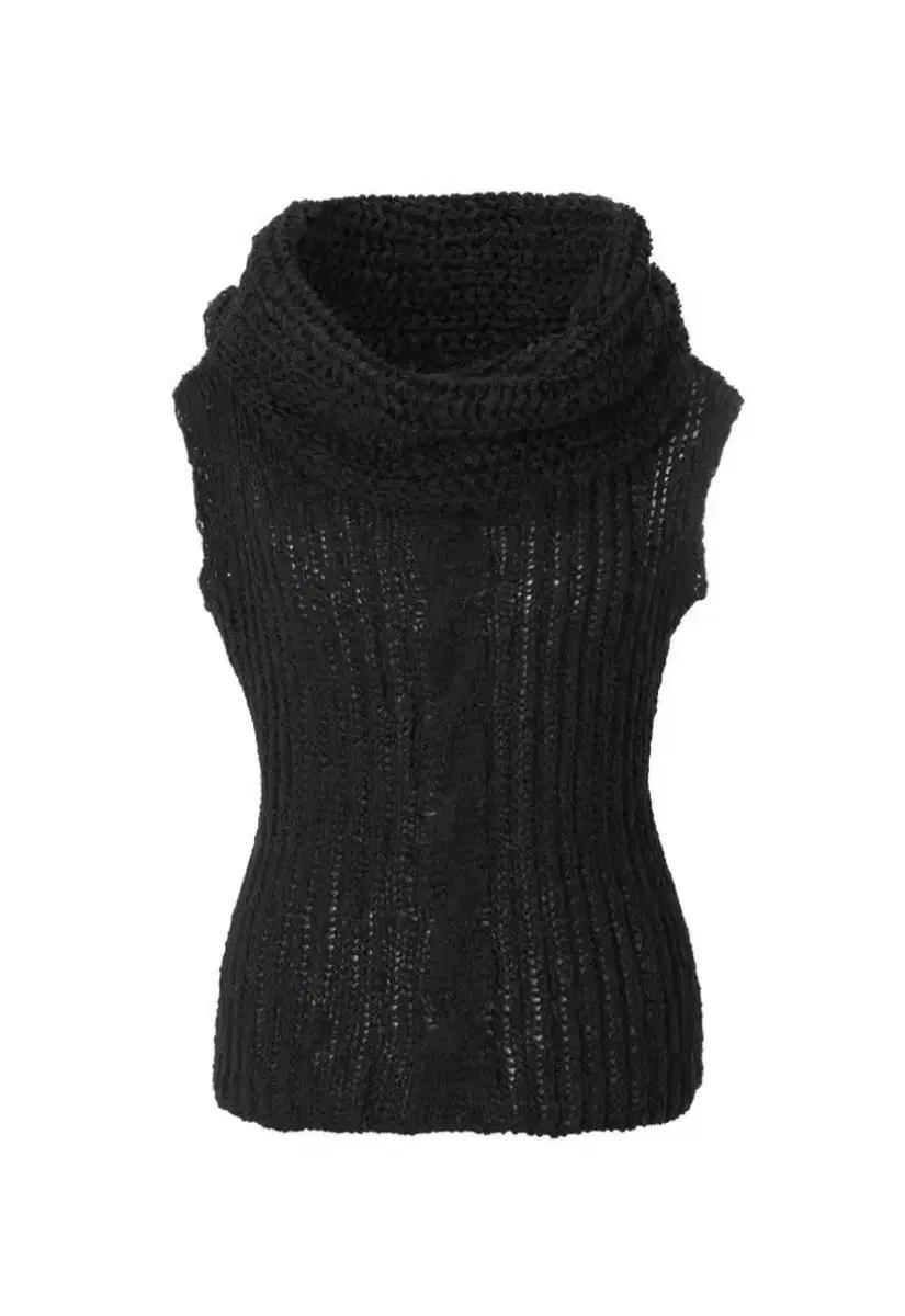 (새제품) 쓰리타임즈 케이블 니트 터틀넥 블랙