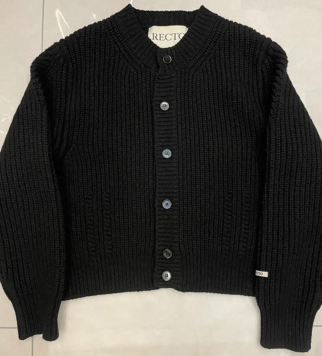 렉토 청키 울 가디건