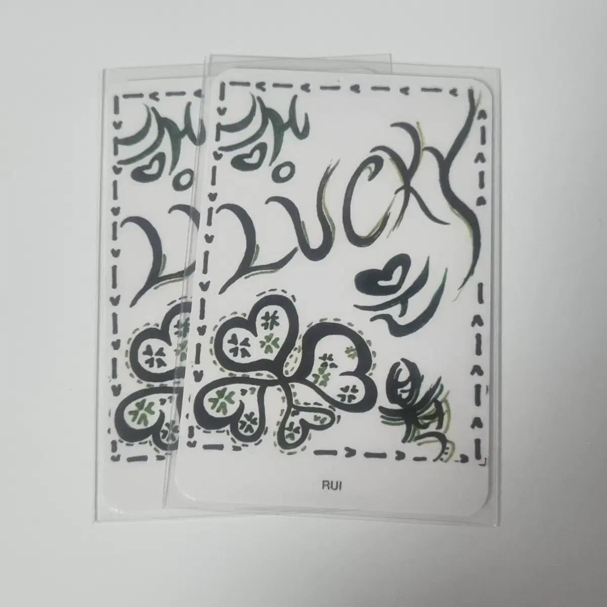 XLOV 엑스러브 팬미팅 포카 - 루이 부적 카드 / 행운