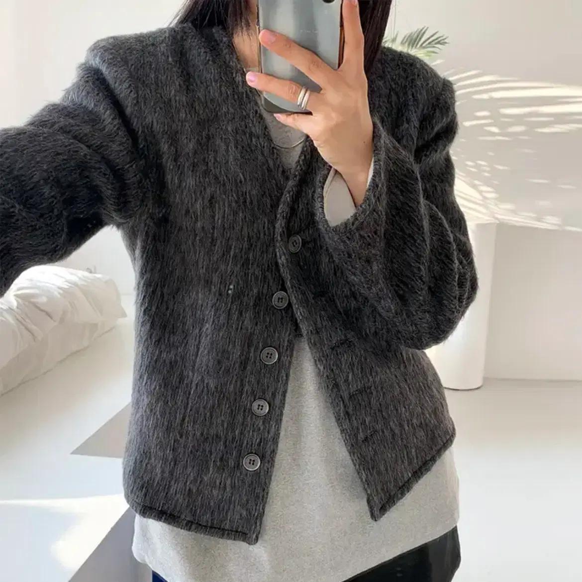 뉴터(Neuter) 노카라 브러쉬자켓 55-66 새상품