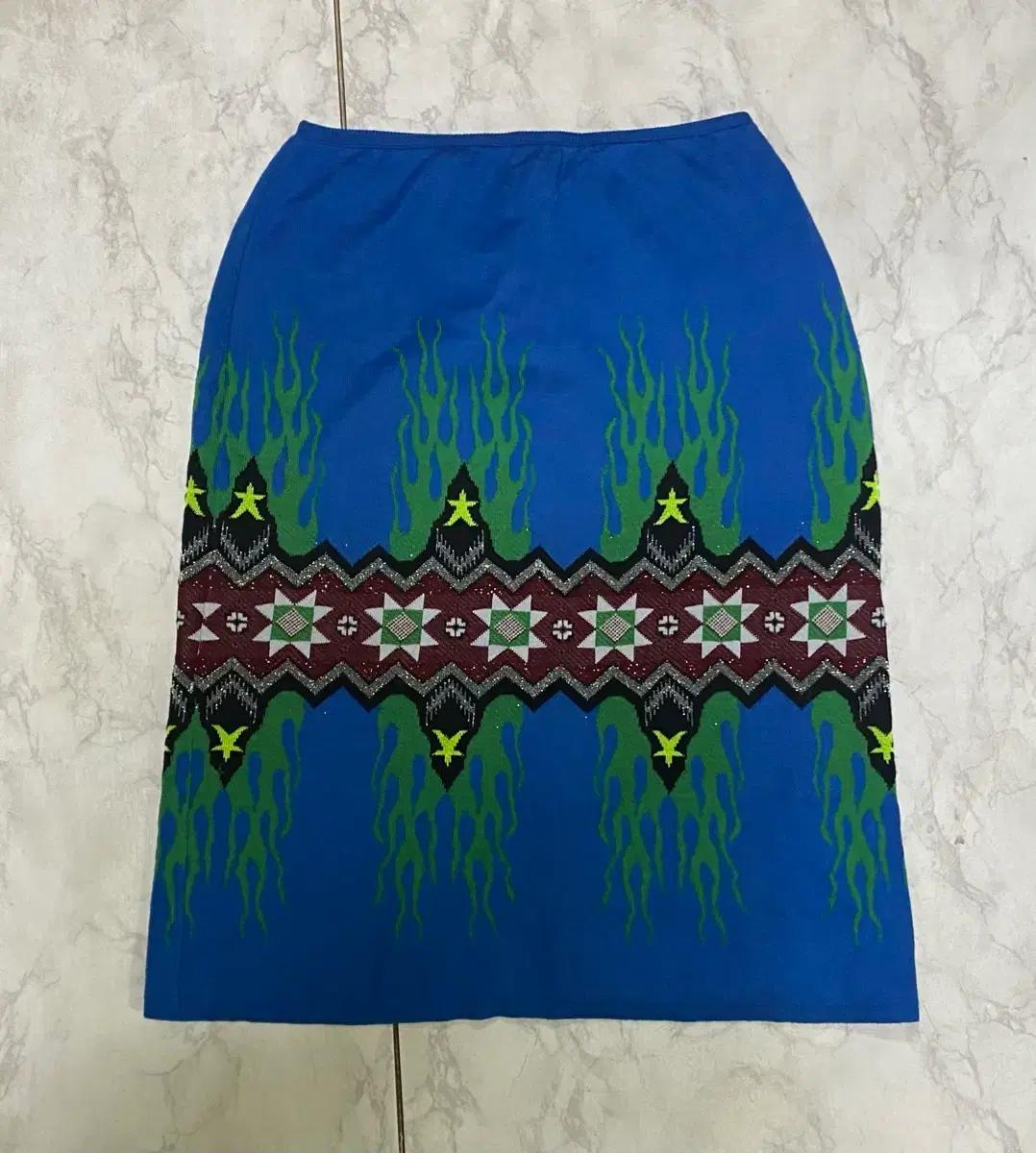 겐조 여성 니트 롱 치마 여성29 인치