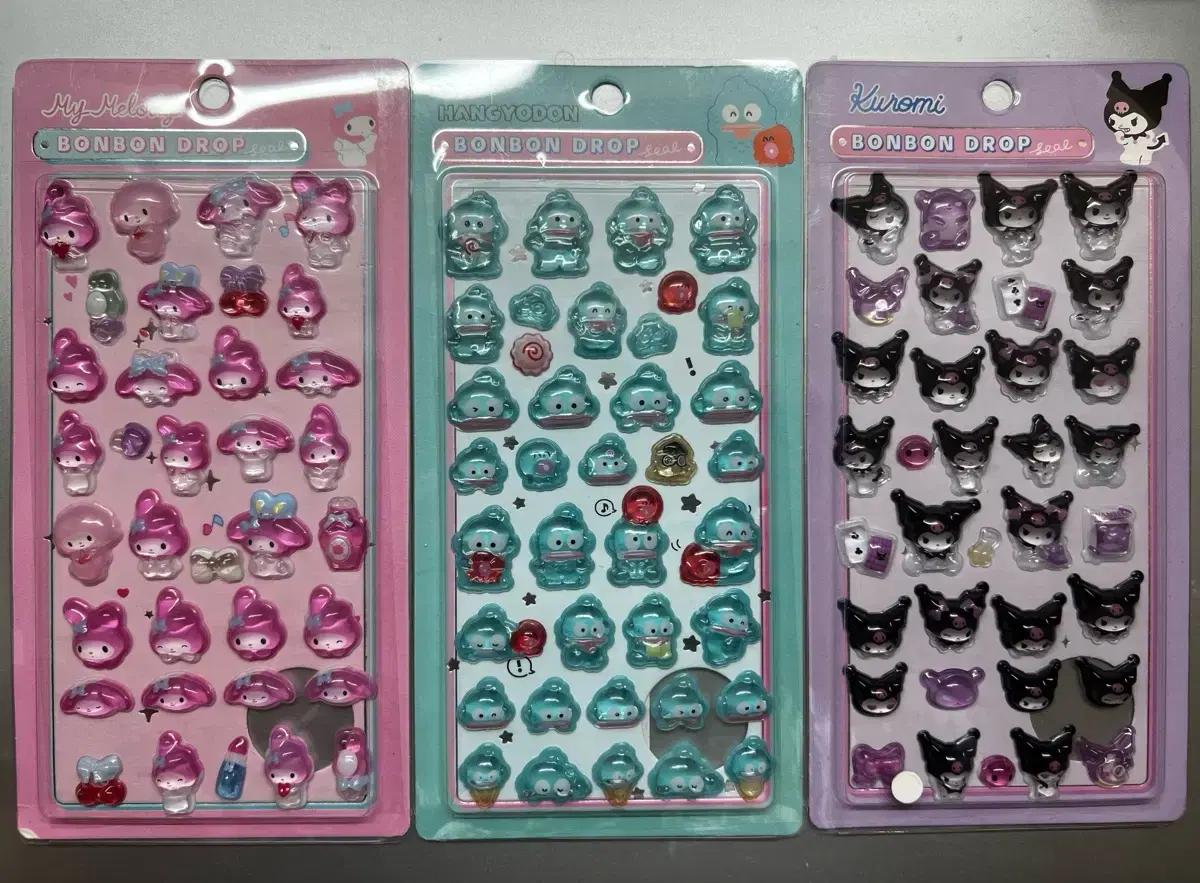 산리오 봉봉드롭 입체 스티커