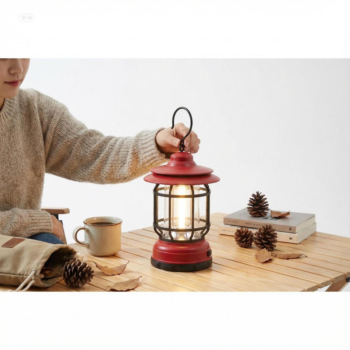 [무배/1+1]300루멘 캠핑 LED 미니 걸이형 감성 랜턴 조명 무드등