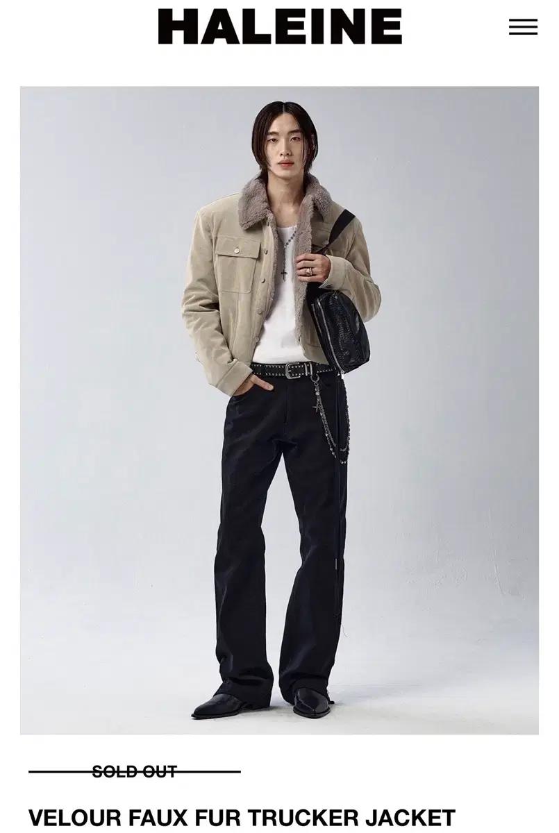 알렌느 haleine 트러커 크림베이지에서 블랙으로 교환