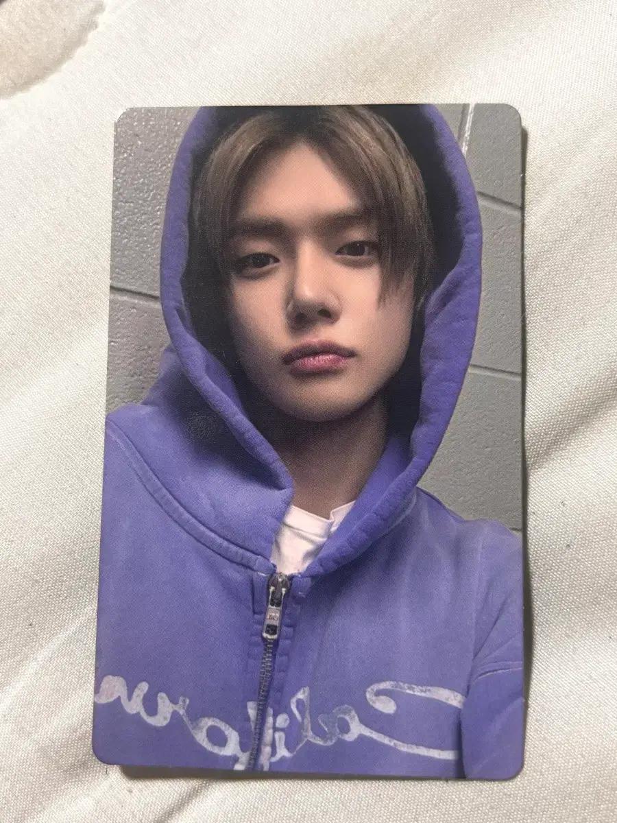 연준 후드 포카 NO LABEL 위버스 럭키드로우 포토카드 TXT 파트1