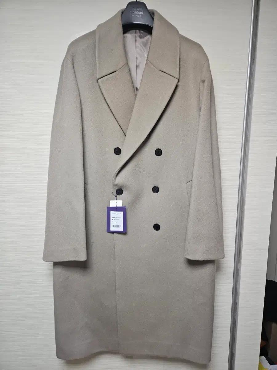 [XL] 무신사 스탠다드 프리미엄 캐시미어20 오버사이즈 더블 코트 모카