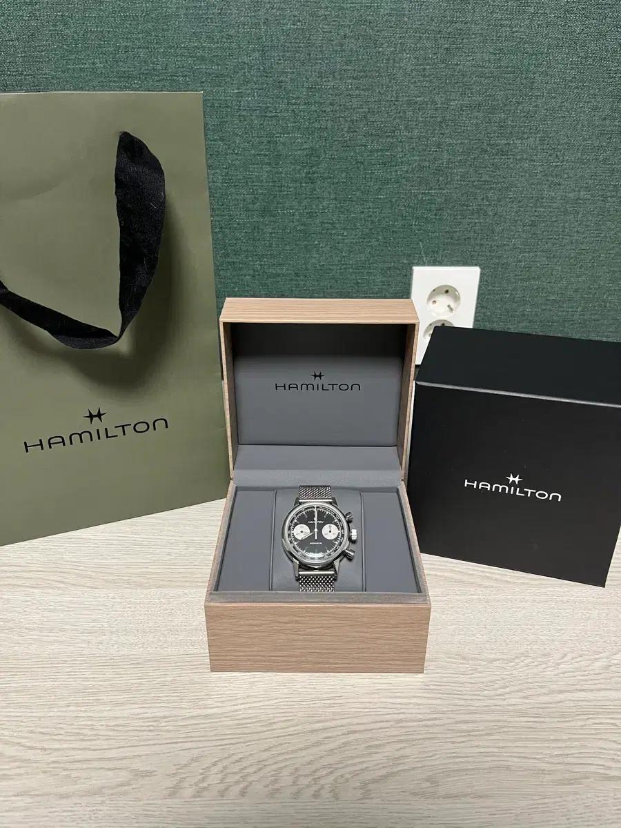 해밀턴 인트라매틱 크로노 수동 민트급 풀박스