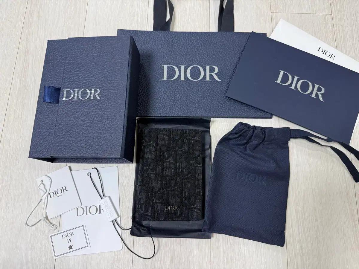 (풀구성) 25FW 디올 오블리크 오거나이저 블랙 카드 지갑