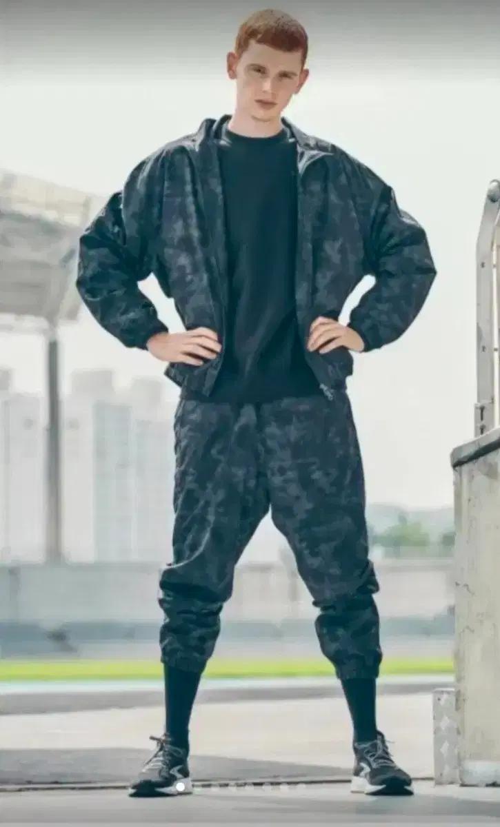 브룩스 카모 웜업 셋업 상의XL, 하의L