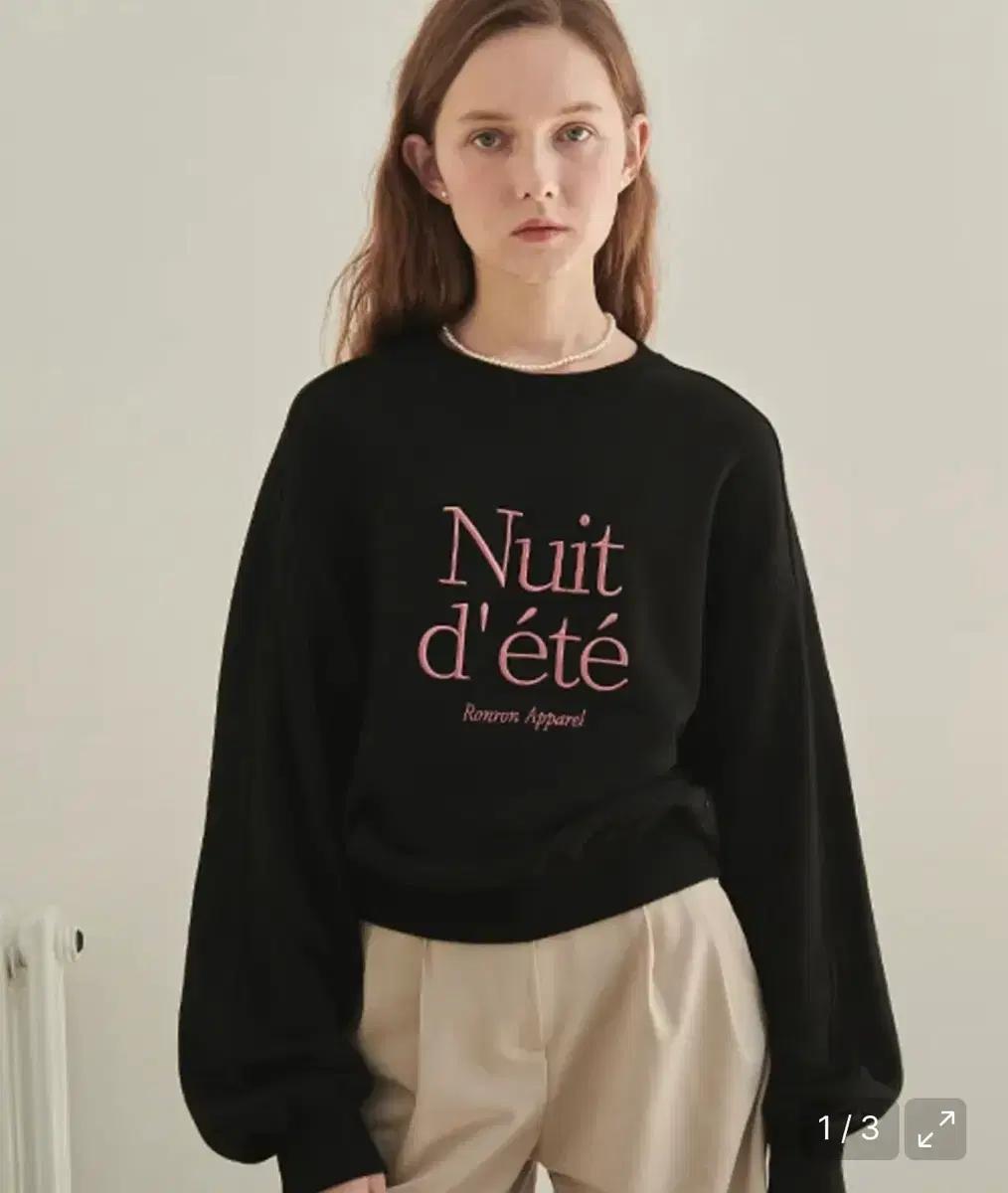 론론 맨투맨 NUIT D ETE SWEATSHIRT BLACK