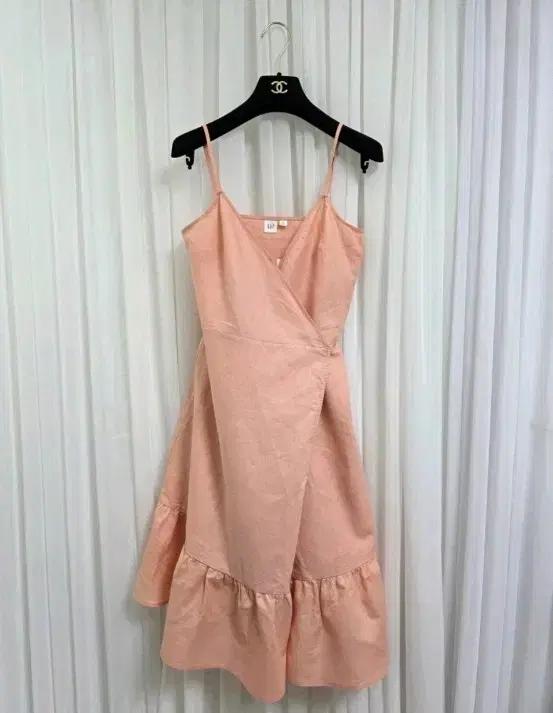 새)S*GAP 갭 랩 스타일 핑크 여성 원피스 캐주얼 레이어드 여름