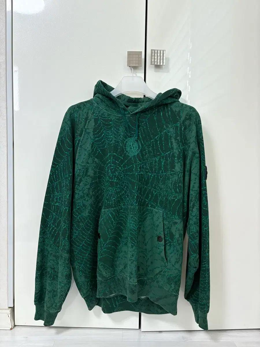 슈프림 스톤아일랜드 후디 다크그린