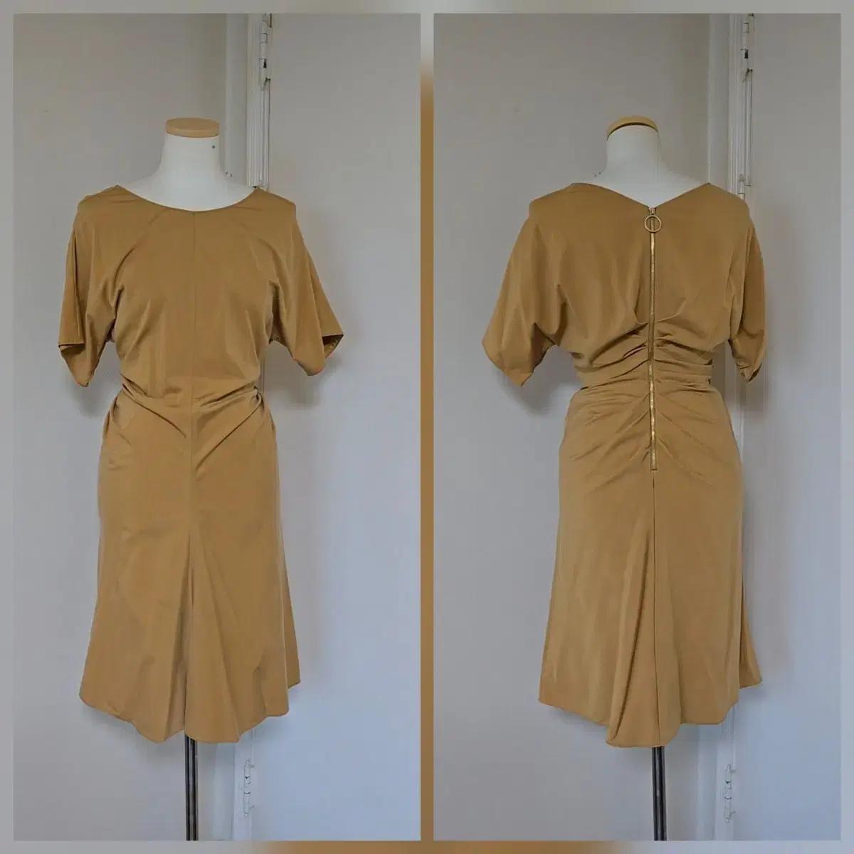 오브제/봄.가을/미디 원피스/66/새상품 컨디션