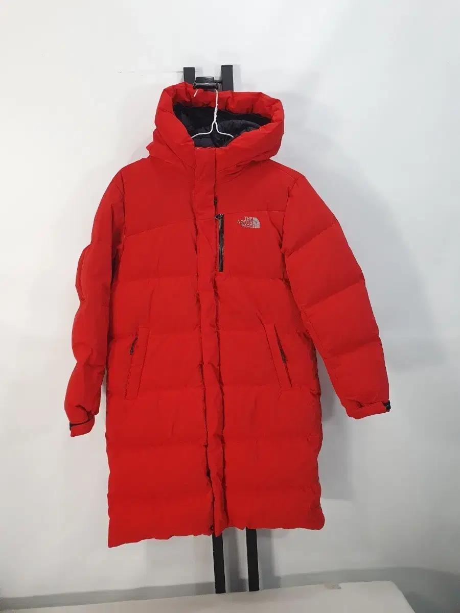 노스페이스 키즈 롱패딩 익스플로링 다운 코트 레드 150