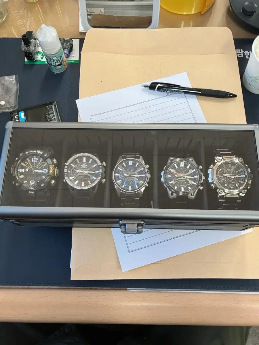 카시오 지샥 / 에디피스 5모델(케이스포함) 팝니다