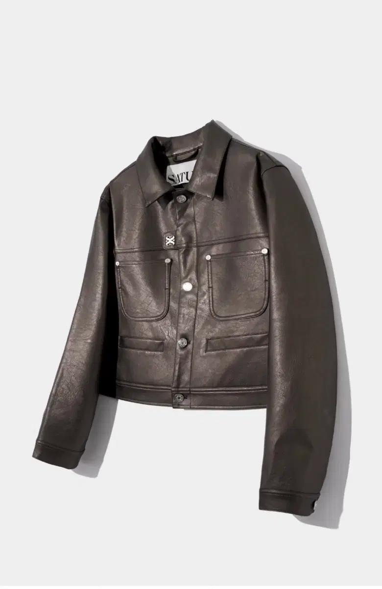 세터 심볼 레더 가죽 자켓