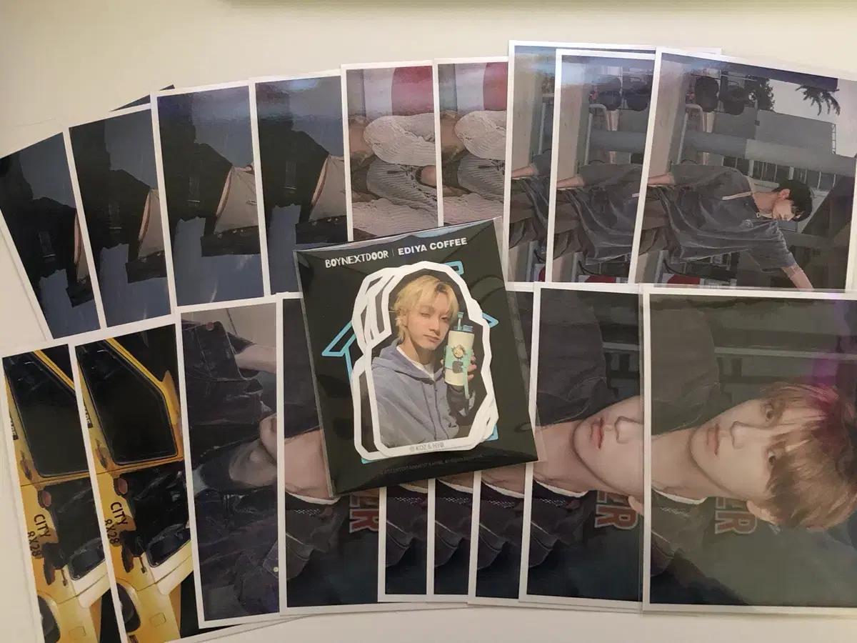 보넥도 이디야 스티커팩 엽서