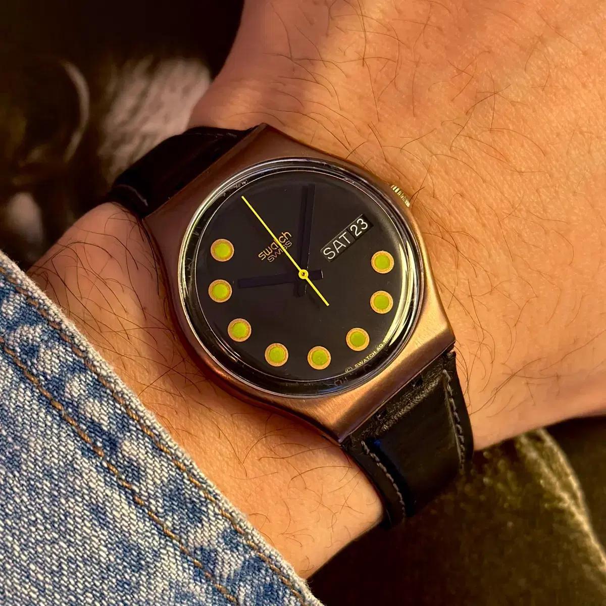 89년판) 빈티지 스와치 젠트 bright lights