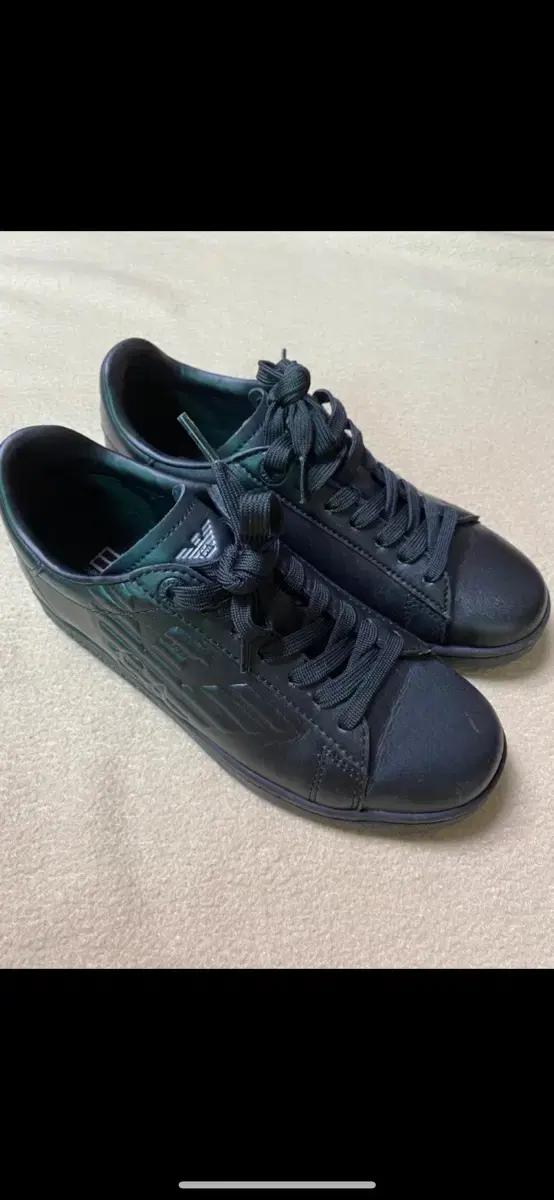 엠포리오 아르마니 소가죽 운동화 235