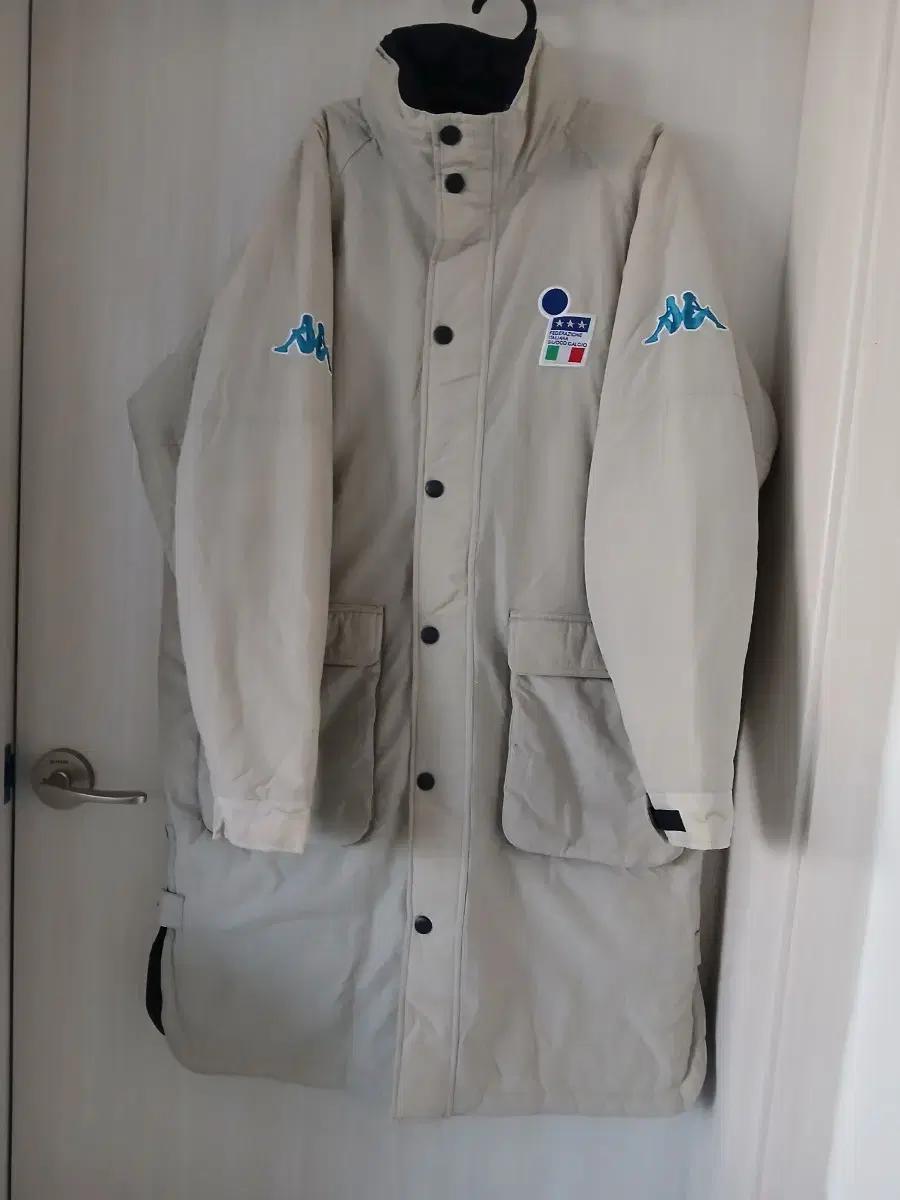 카파 롱 패딩 코트 아이보리