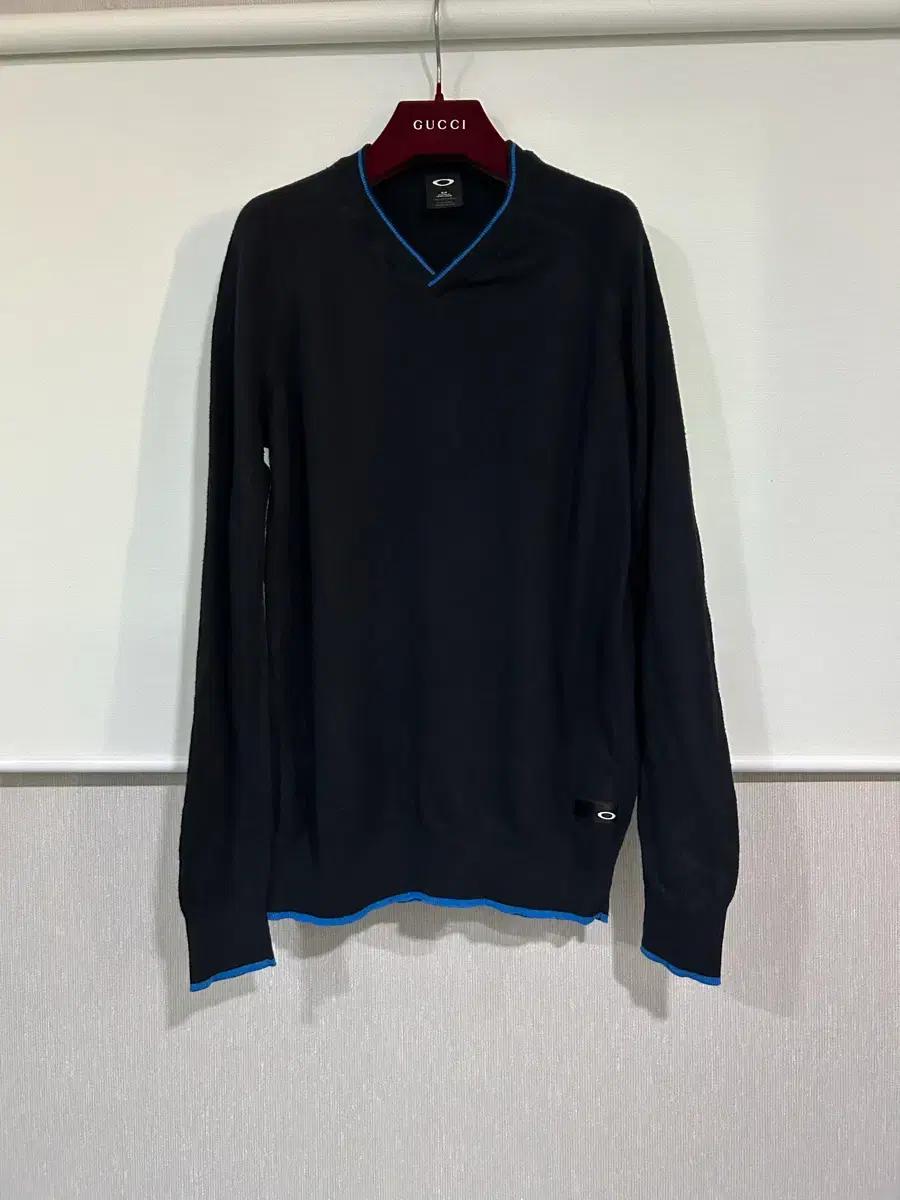 Oakley 남성 V넥니트블랙S