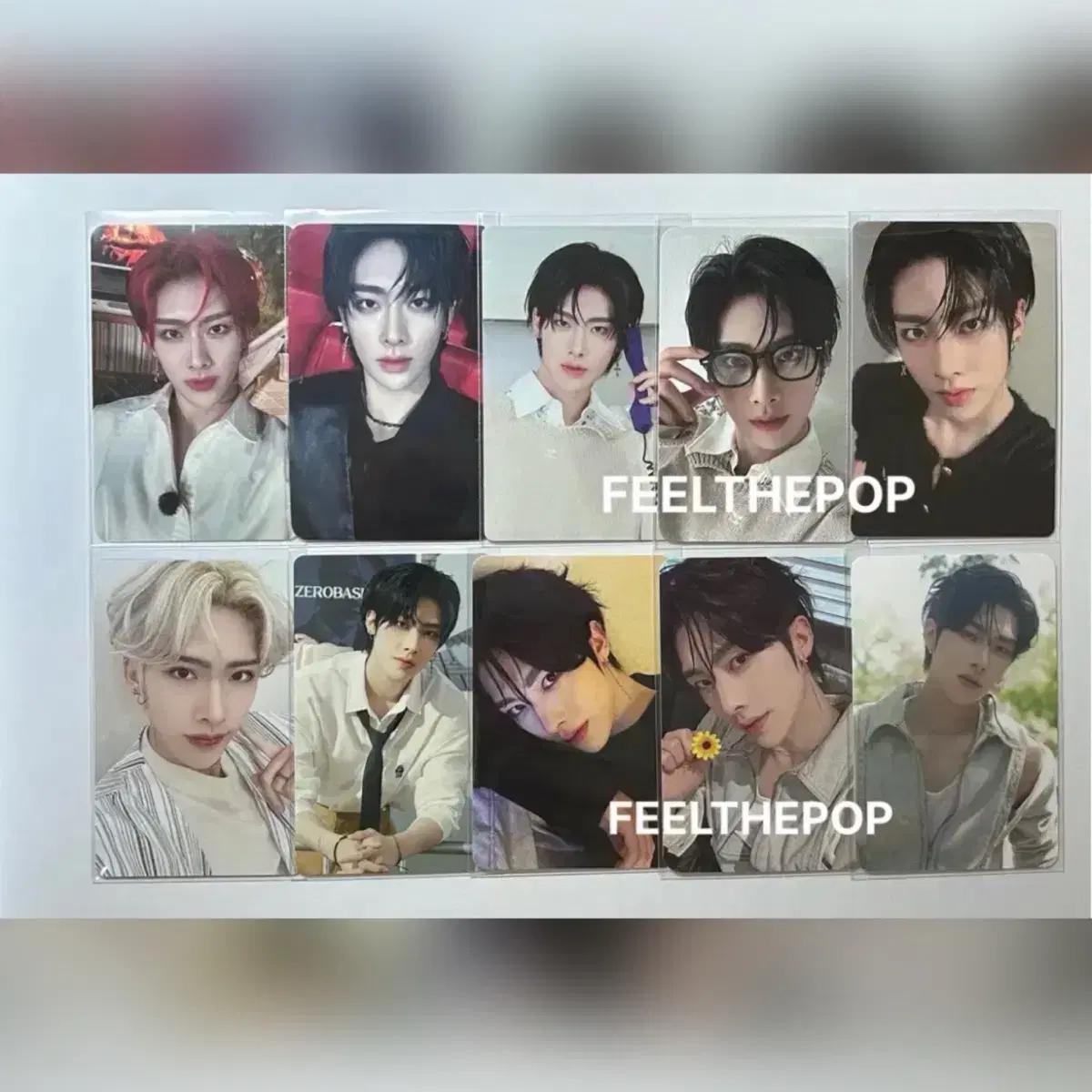 일괄 제로베이스원 제베원 리키 포카 미공포 특전 정규 시그 앨범 알라딘