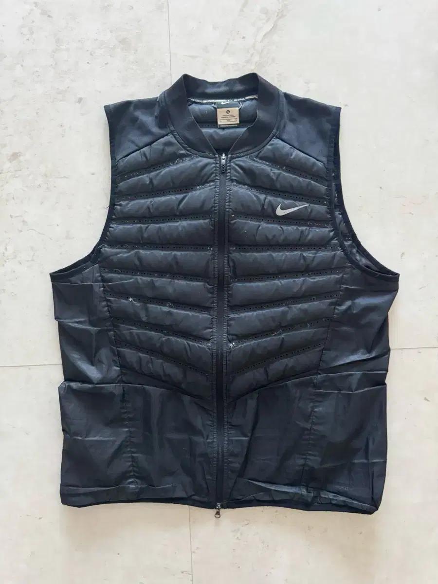 나이키 러닝 패딩 조끼 XL 블랙 (경량)