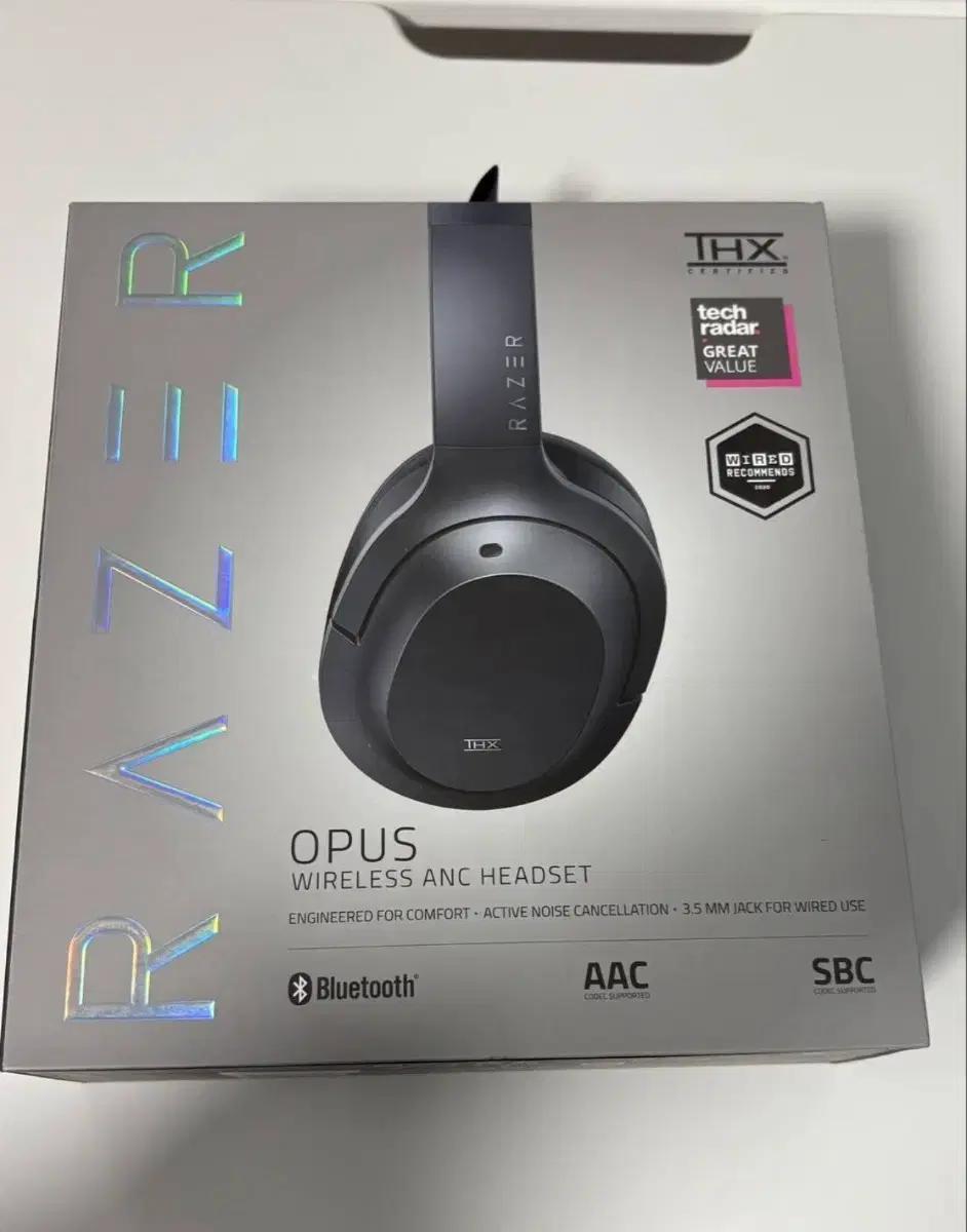 레이저 오피스 razer opus 무선 블루투스 헤드셋 풀박스