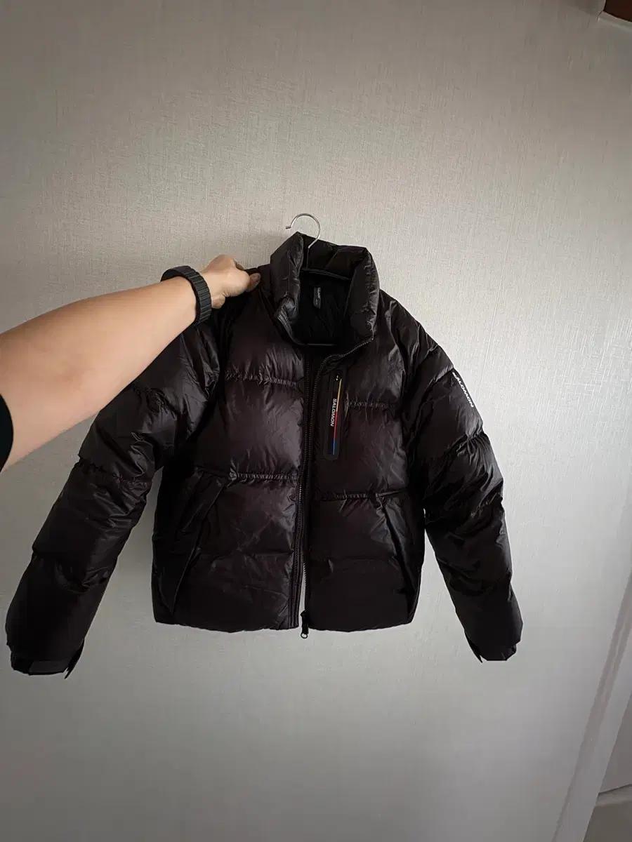 살로몬 컨투어 크롭 패딩 XS 초코