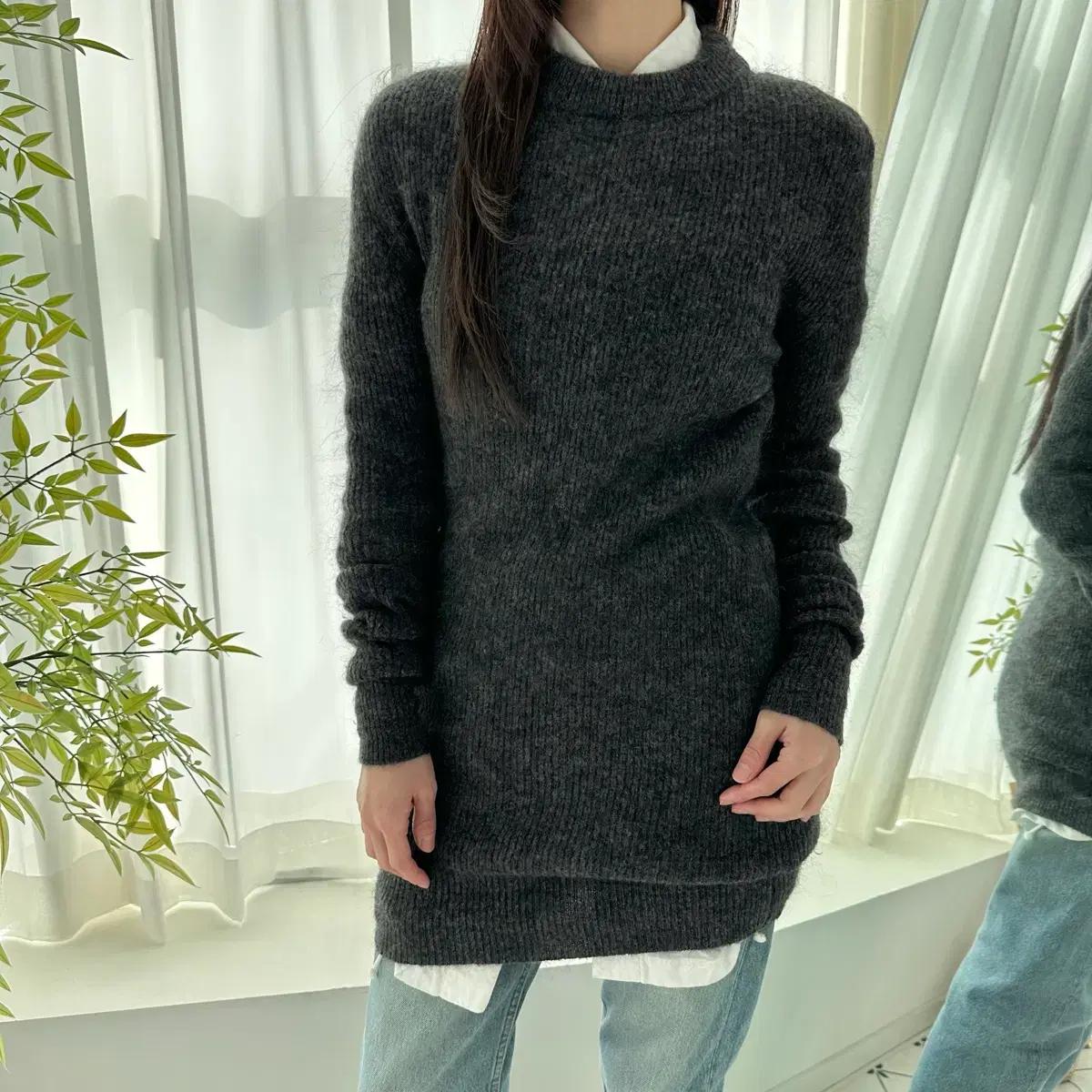 아크네스튜디오 acne studios 모헤어 혼방 롱 니트